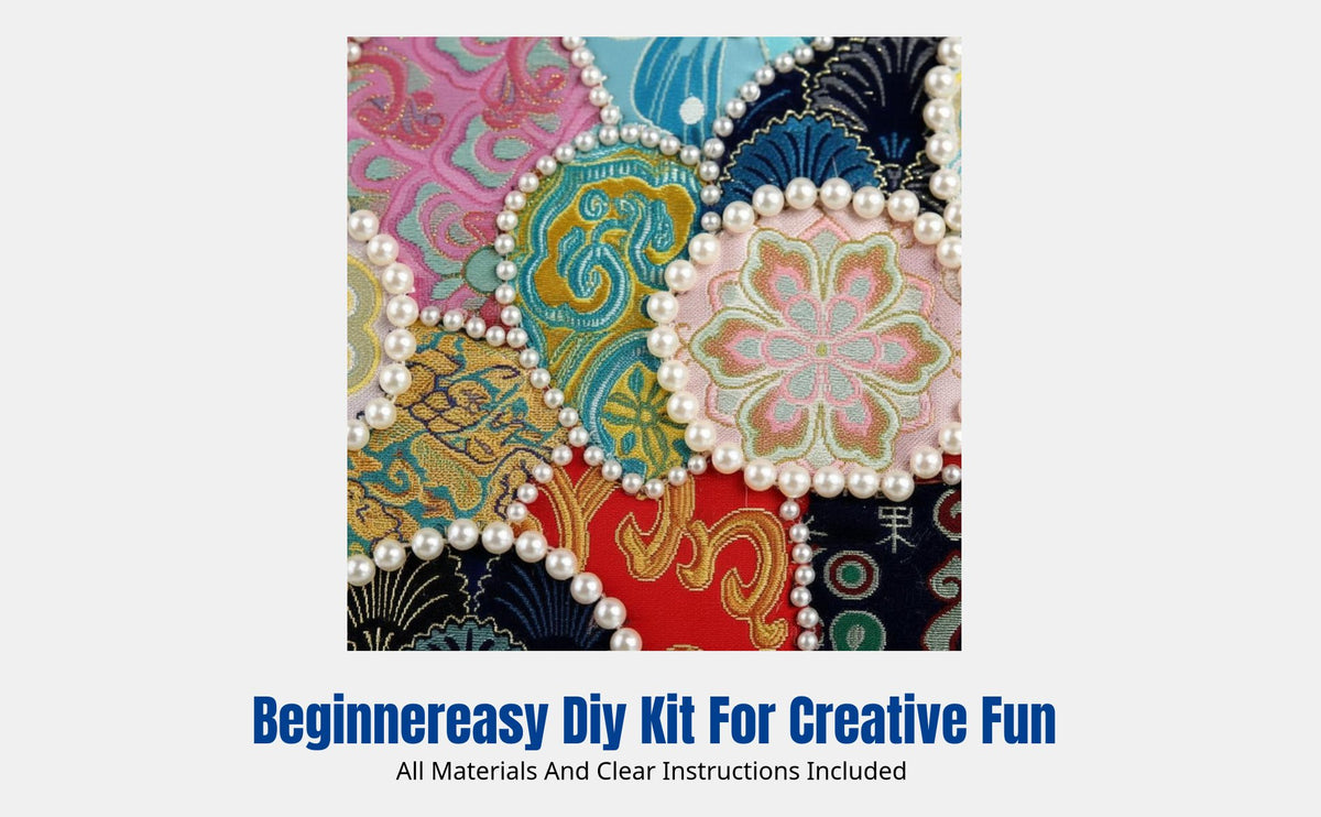 Song Brocade DIY Craft Kit, Bead Patchwork, Chinese Textile Art, Horse Year New Year Decor