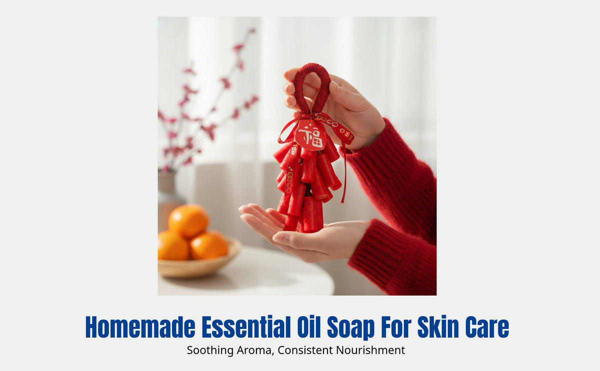 New Year Special Edition Handmade Essential Oil Soap Gift Box, Scented Gift for Women, Finished Soap