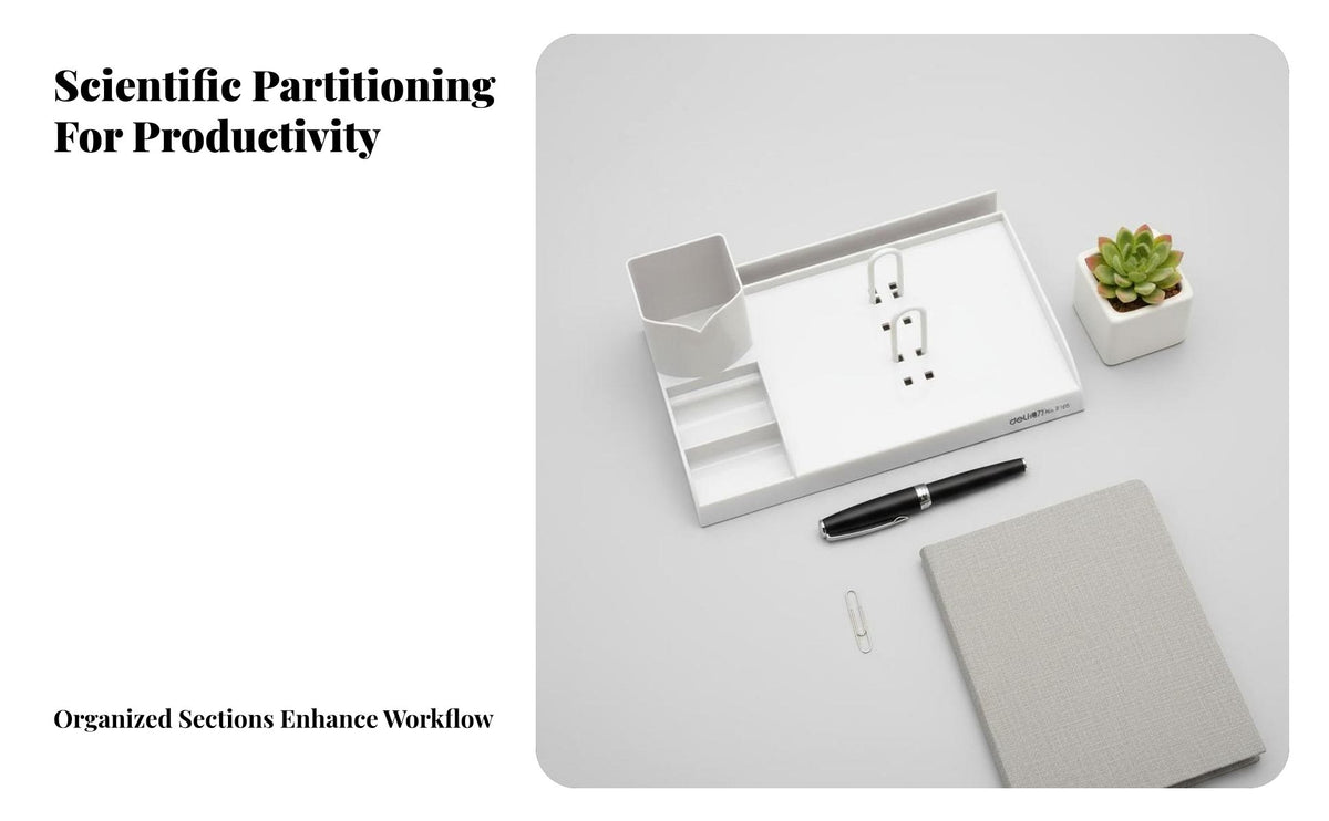 Desk Calendar Stand, Multifunctional Organizer with Pen Holder, Modern Minimalist Office Desktop Accessory