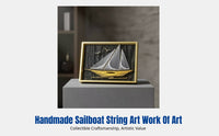 Nail String Art, Sailing Theme DIY Kit, Home Wall Decor, Group Activity, Student Craft, Gift Idea