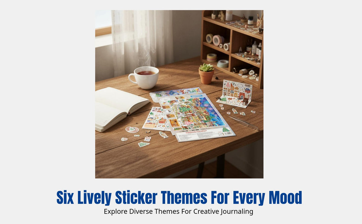 DIY Miniature Scene 3D Sticker, PET Layered Sticker, Notebook Decoration, Multiple Designs, Randomly Sent