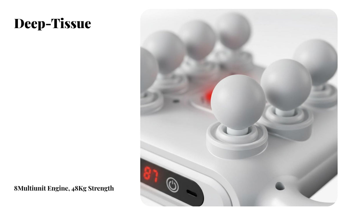 Mini Portable Massage Multi-Head Electric Fascia Muscle Relaxation, Adjustable strength
