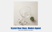 Creative Slant Glass Bowl, Thickened Transparent Vase, Multi-size Succulent Planter, Mini Landscape, Hydroponic Pot