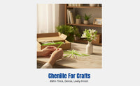Flower Cleaner DIY Craft Kit, Handmade Flower Arrangement, Complete Set, Multi-Color, Gift Vase, Guide