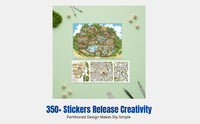 Miniature Scene Sticker, 3D Scenery Sticker, DIY Notebook Sticker, PET, Random Theme
