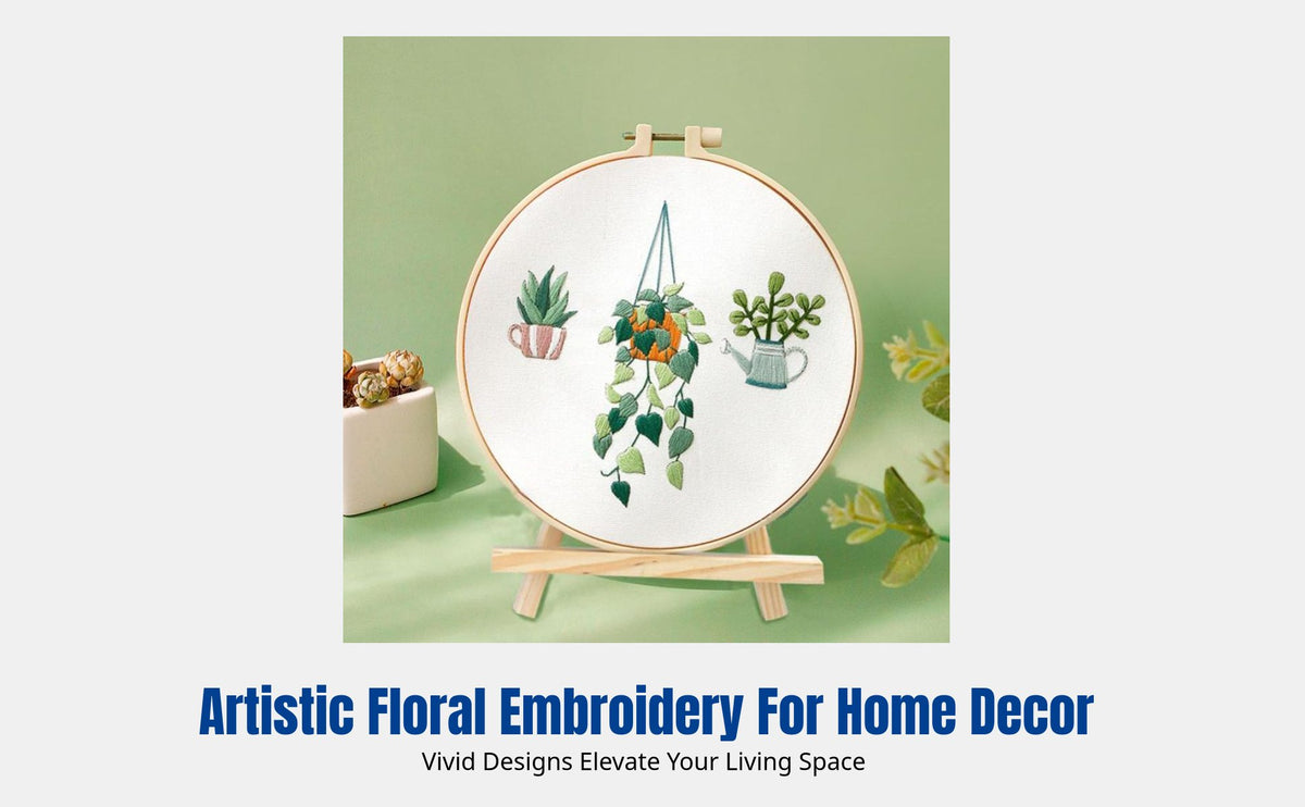 Embroidery Kit, DIY Su Embroidery Fan, Beginner Ancient Design Needlework Ribbon
