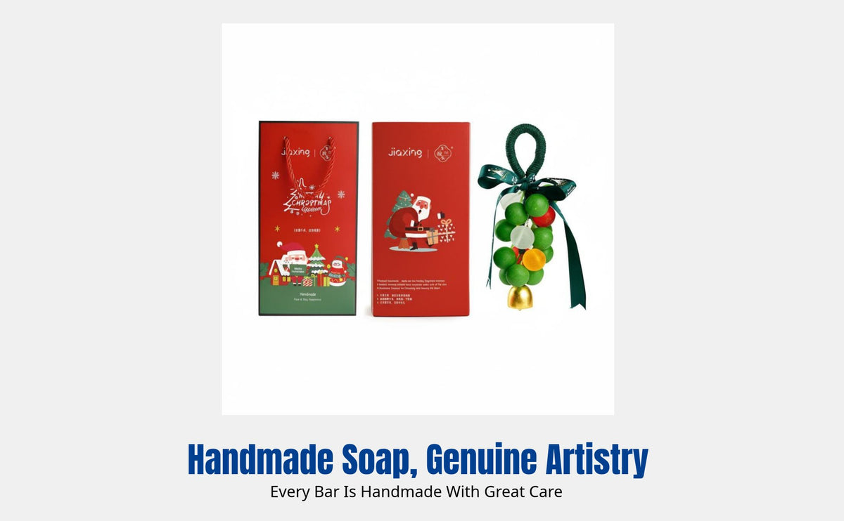New Year Handmade Essential Oil Soap, Aromatherapy Gift Box, Long-lasting Scent, For Women
