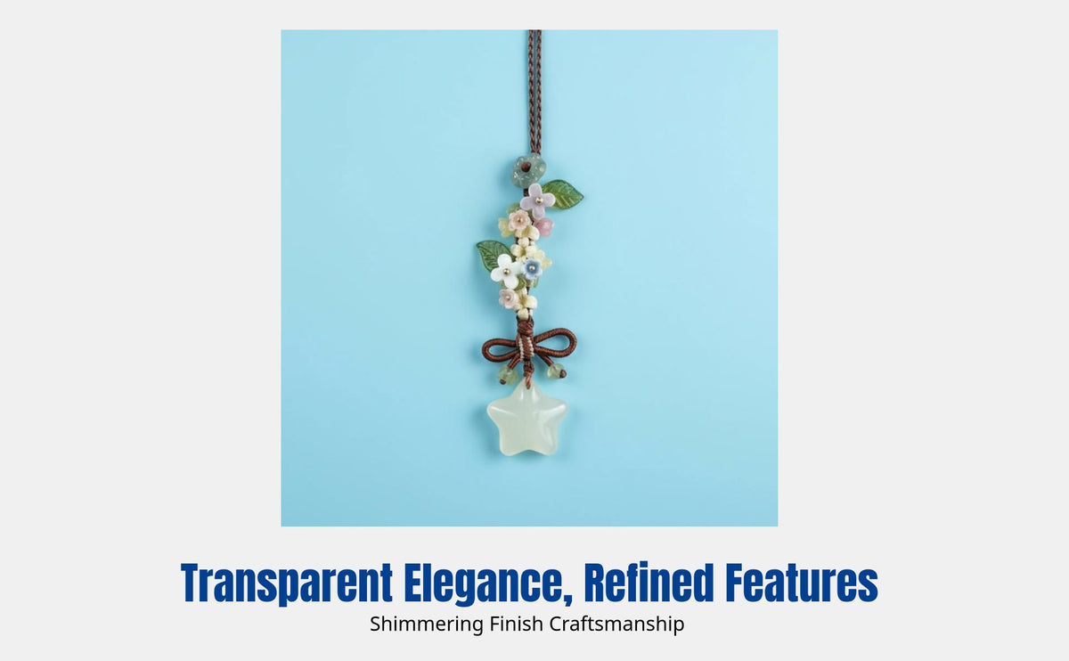 Phone Chain, New Chinese Style, Iceclear Celestial Flower, Cute Bowknot Braided Cord Accessory