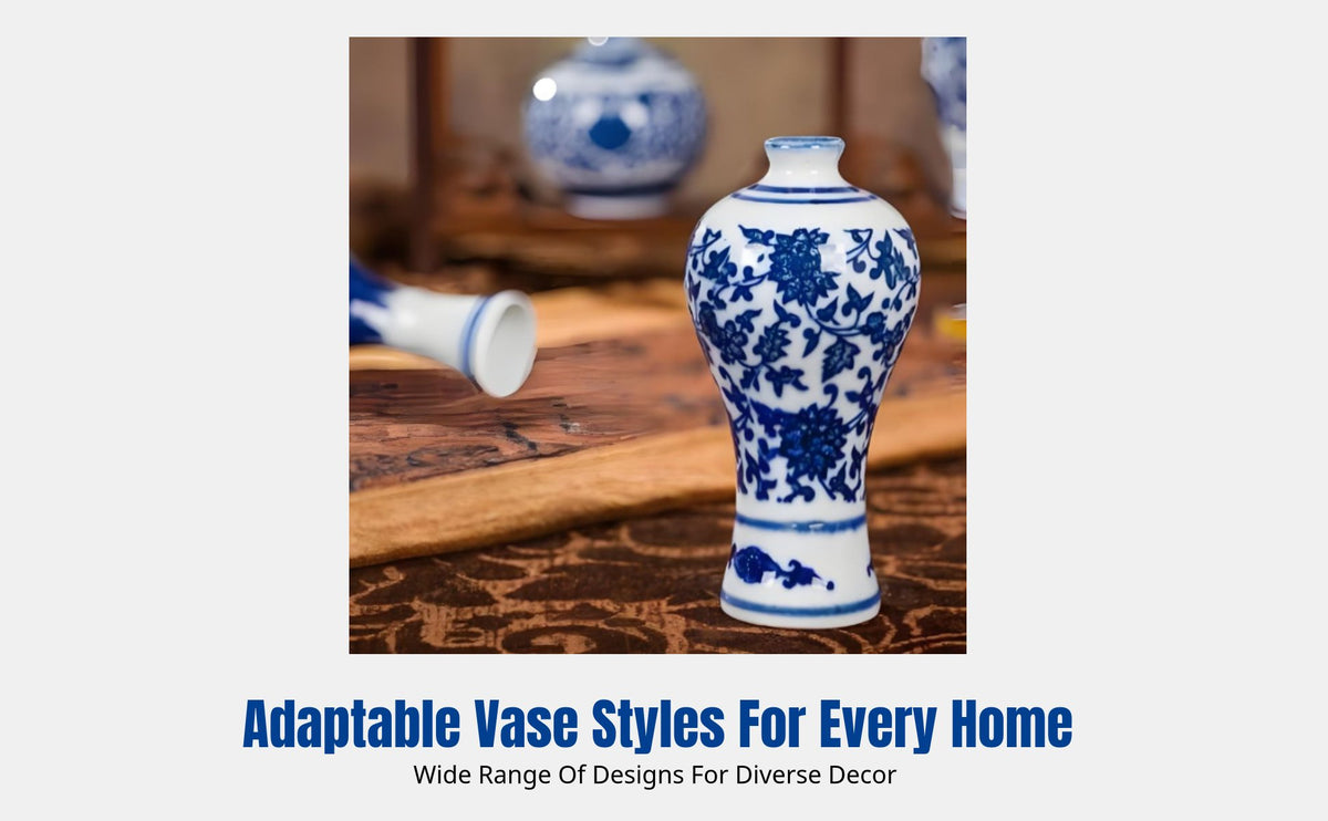 Ceramic Vase, Chinese Style Decor, Living Room, Study, Desktop, New Classic Accent