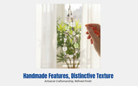 Lucky Leaf Wind Chime, Creative Jellyfish Dome Hanging Ornament, Handmade Decoration for Home, Car, Phone