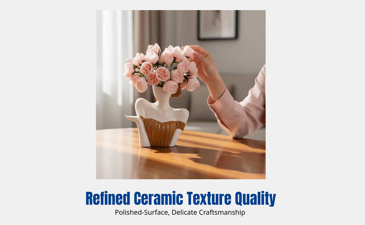 Ceramic Vase, Artistic Sculpture, Desktop Decor, Modern Home, Office, Living Room