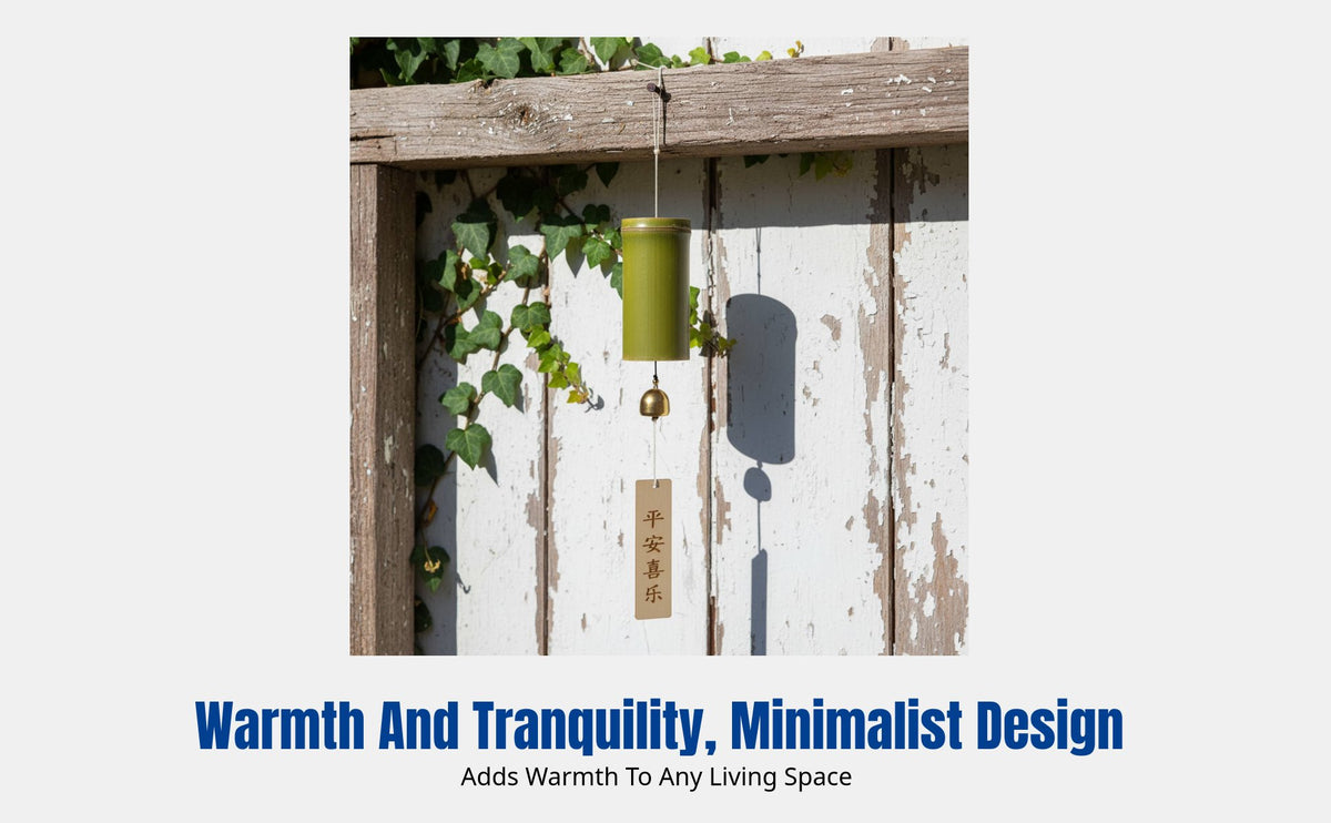 Bamboo Wind Chime, DIY Hanging Decor Kit, Home Decoration, Creative Gift for Friends, Soothing Sound, Random Design