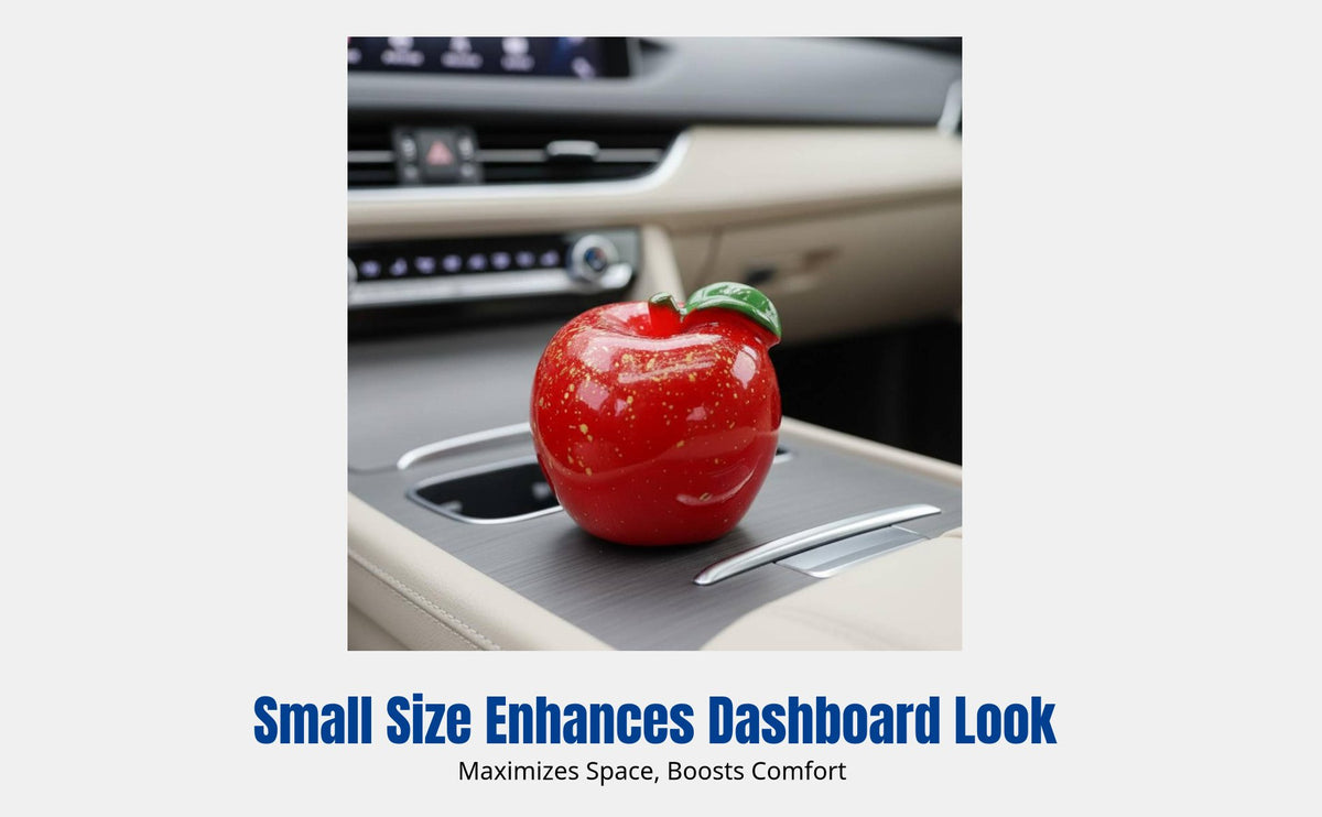 Mini Fruit Car Decoration, Dashboard Ornament, 2025 New Design, Peace & Happiness, Refined Style