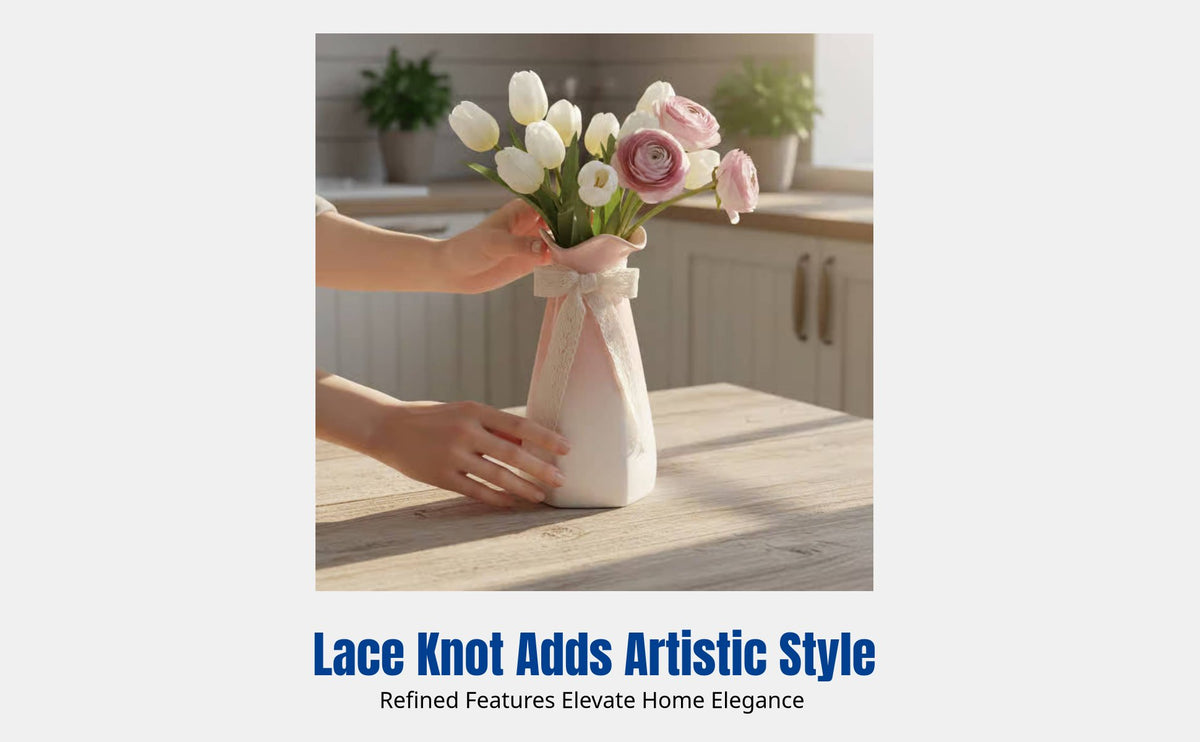 Modern Gradient Ceramic Vase, Minimalist Decorative Flower Vase, For Dried Flowers, Living Room Countertop