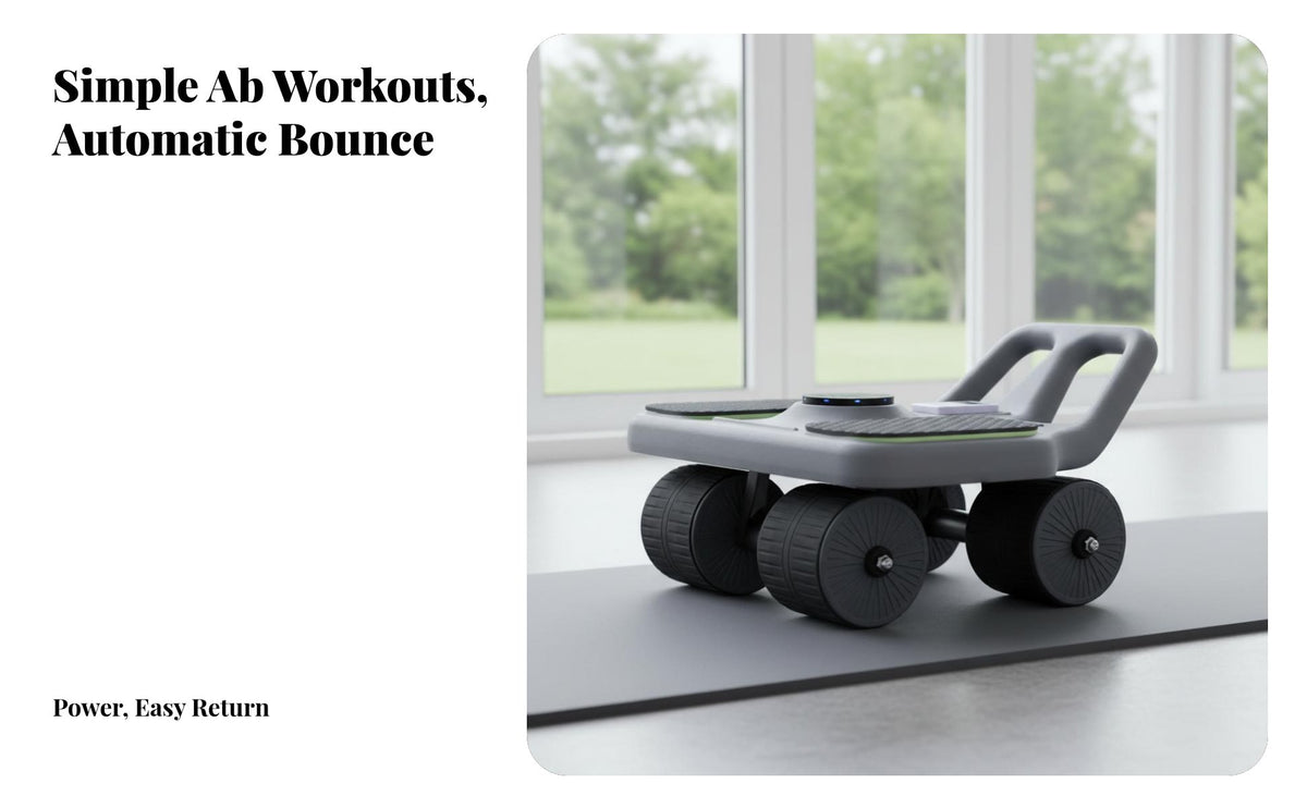 Ab wheel, 4-Wheel Automatic bounce Music, Home Fitness Equipment for Unisex