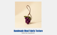 Wool Felt Keychain, Handmade Fruit & Vegetable Decor, Cute Car Hanging, Birthday Gift