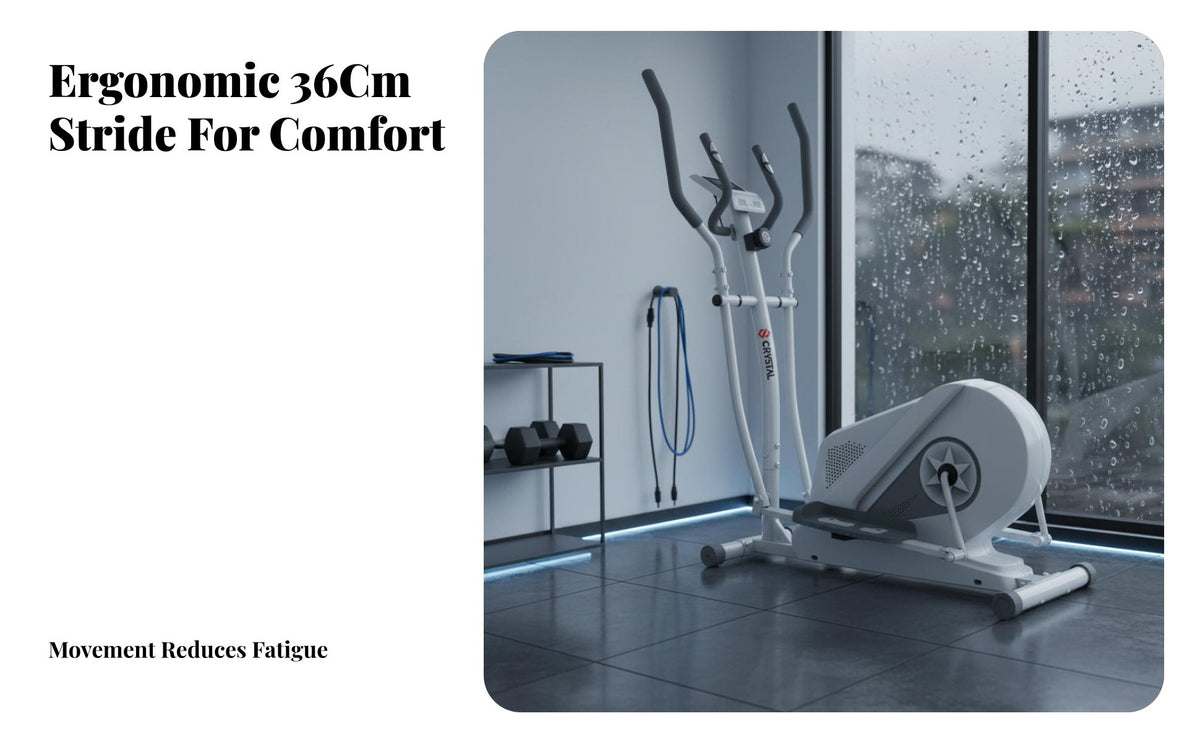 Elliptical Machine, quiet Magnetic Exercise Bike, Home Fitness Stepper, Indoor striding Trainer