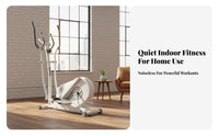 Elliptical Machine, quiet Magnetic Exercise Bike, Home Fitness Stepper, Indoor striding Trainer