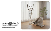 Elliptical Machine, quiet Magnetic Exercise Bike, Home Fitness Stepper, Indoor striding Trainer