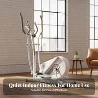 Elliptical Machine, quiet Magnetic Exercise Bike, Home Fitness Stepper, Indoor striding Trainer