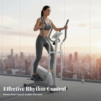 Elliptical Machine, quiet Magnetic Exercise Bike, Home Fitness Stepper, Indoor striding Trainer
