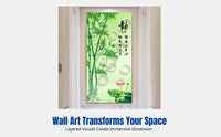 Individual Door Sticker, 3D entryway wall art, waterproof decorative wall art for corridor and living room