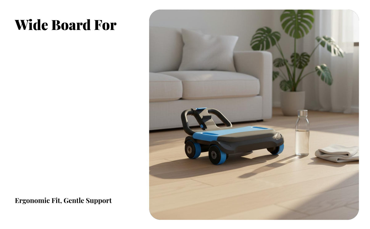 4-Wheel Ab wheel, Automatic auto-return, Home Fitness Equipment for Men, Foldable Handles, Anti-Slip, Multi-Color