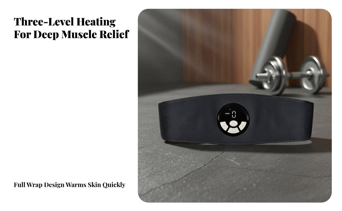 EMS Smart Heating Abdominal Muscle Belt, Fitness Equipment, calorie-burning Burning Massage Device for Home Use