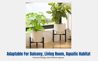Triangular Metal Stand, Adjustable Height, Floor Plant Holder for Living Room or Balcony