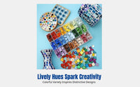 DIY Crystal Glass Mosaic Tiles, Handcraft Parent-Child Kit, Creative Art Activity for Kids