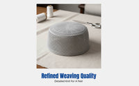 Men's Mesh Prayer Cap, Thin Summer Kufi, Breathable Flat Top, Geometric Pattern, Multiple Colors