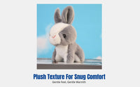 Plush Hare Keychain, Cute Snowy Hare Doll, Backpack Decoration, Soft Toy Gift for Girls