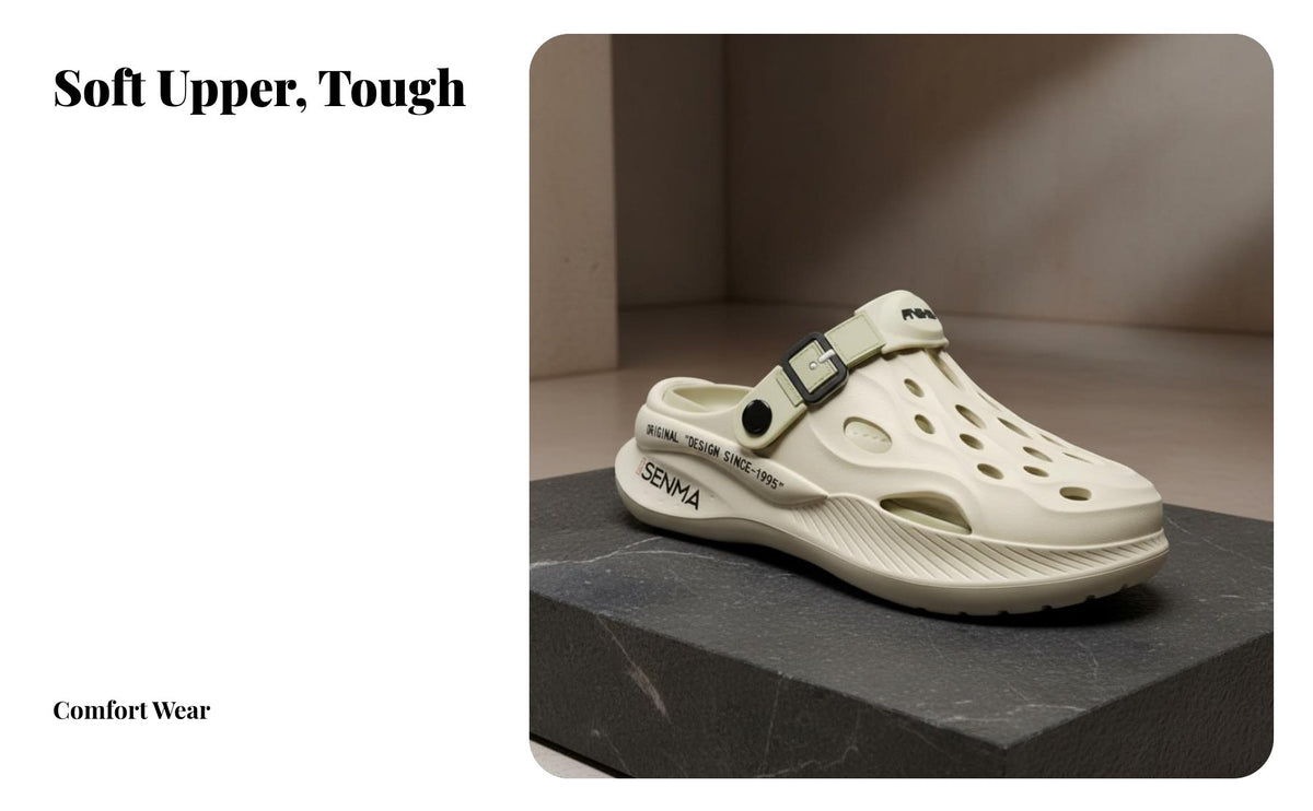 Men's Clog Sandals, Summer Sports Beach Slip-On, Closed foot, Anti-Slip, Thick Sole, relaxed Outdoor