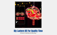 Horse Year DIY Lantern Kit, New Year Handheld Lantern, Kids Craft for Kindergarten, Event Decoration