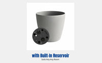 Nordic Minimalist Resin Planter, Cement-Look, Thickened Self-Watering Floor Pot, Indoor Decor