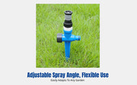 360° adjustable sprinkler for automatic coverage.