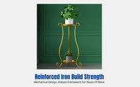 Living Room Iron Stand, Multi-Tier Flower Pot Holder, Modern Floor Storage Rack, Removable, Balcony Decor