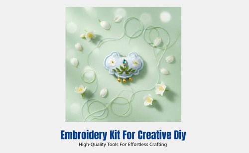 DIY Embroidery Peace Keepsake Kit, Jasmine Scented Sachet Decoration, Handmade Hanging Gift for Friends