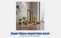 Hardwood Wood Stand, Walnut Flower Rack, Modern Chinese Indoor Display Shelf, Living Room, Balcony, Square Bonsai Holder