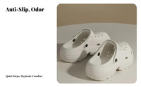 Summer foam elfoamted Clogs for Women, Thick Sole, Slip-Resistant, Breathable, Beach Slide Sandals