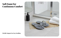 Portable Foam House Shoes, Foldable Travel Non-Slip, Hotel Bath