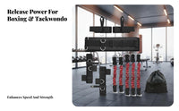 Full Body Resistance Bands Set, Elastic Power for Men's Fitness, Boxing, Taekwondo, Strength Workout