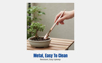Garden Hand Rake, Heavy-Duty Soil Loosening Tool, Multi-Functional Weeding Rake, Bonsai Gardening Accessory