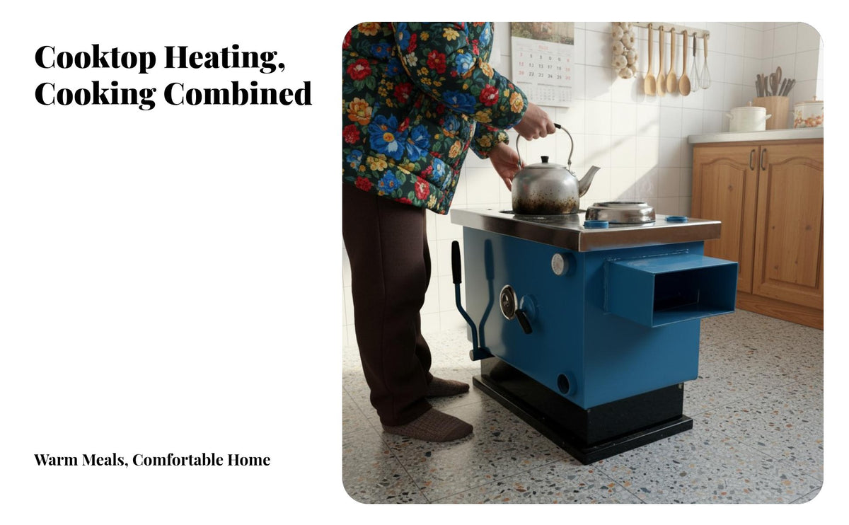Heating Stove, Home Boiler, Dual Fuel Coal & Wood, Rural Kang, Gasification, Indoor