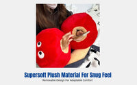 Plush Pillow, Detachable Candy Hawthorn Design, Hand Warmer Toy, Sofa Bed Decor, Gift for Teens