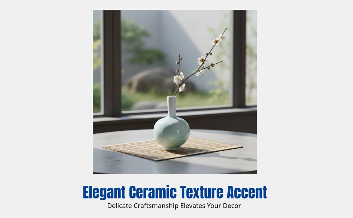 Crystal Glaze Small Flower Vase, Ceramic Desktop Decor, Entryway, Living Room, Assorted Gourd Shapes, Random Selection