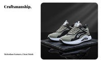Men's relaxed Shoes, 2025 New stylish athletic shoes, Breathable Leather, Non-Slip Running Shoes, All-Season