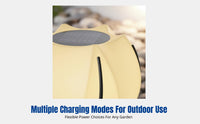 LED Solar Lotus Post Light, Outdoor Waterproof Pillar Light, for Garden, Villa, Yard, Gate