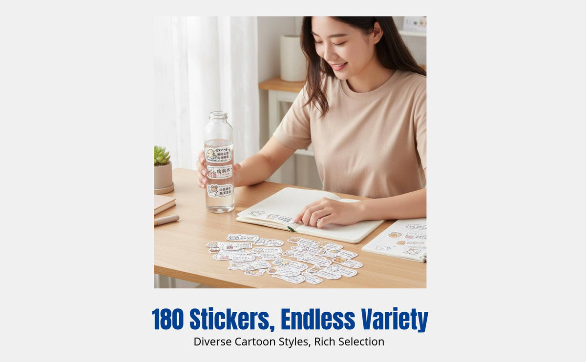 Motivational Dog Stickers, Cute Waterproof Line Art, Inspirational Quotes, Study Notebook DIY, Random Designs