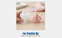 Easter Eggshell Bunny Series DIY Scented Candle Mold, Plaster Decoration Mold, Home Decor, Random Design